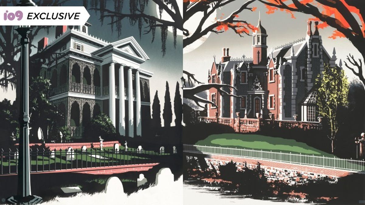 Disney D23 Exclusives Haunted Mansion Art by JC Richard, Shag