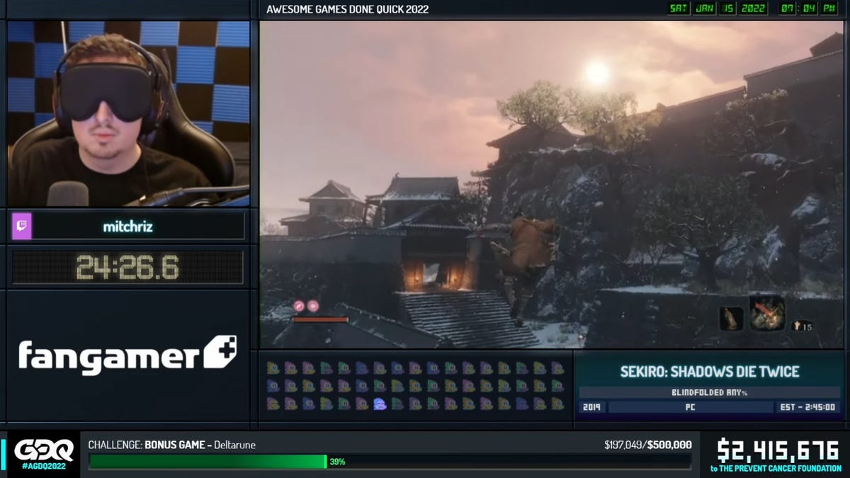 Watch A Guy Beat Sekiro In Two Hours, Blindfolded thumbnail