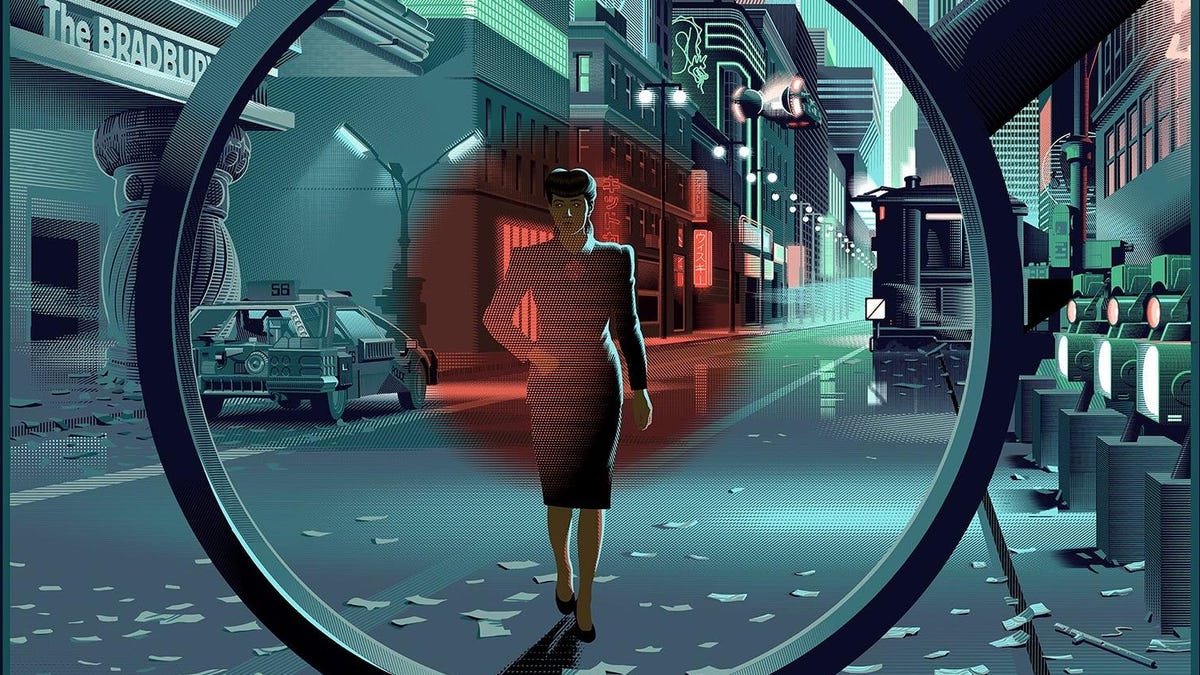 Nuevo arte de Blade Runner de Laurent Durieux: ciencia ficción sombría y reluciente