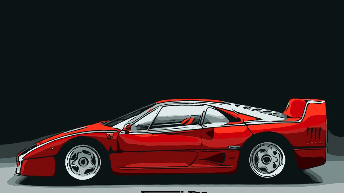 Ferrari F40 Form Meets Function Art By Motor Affair