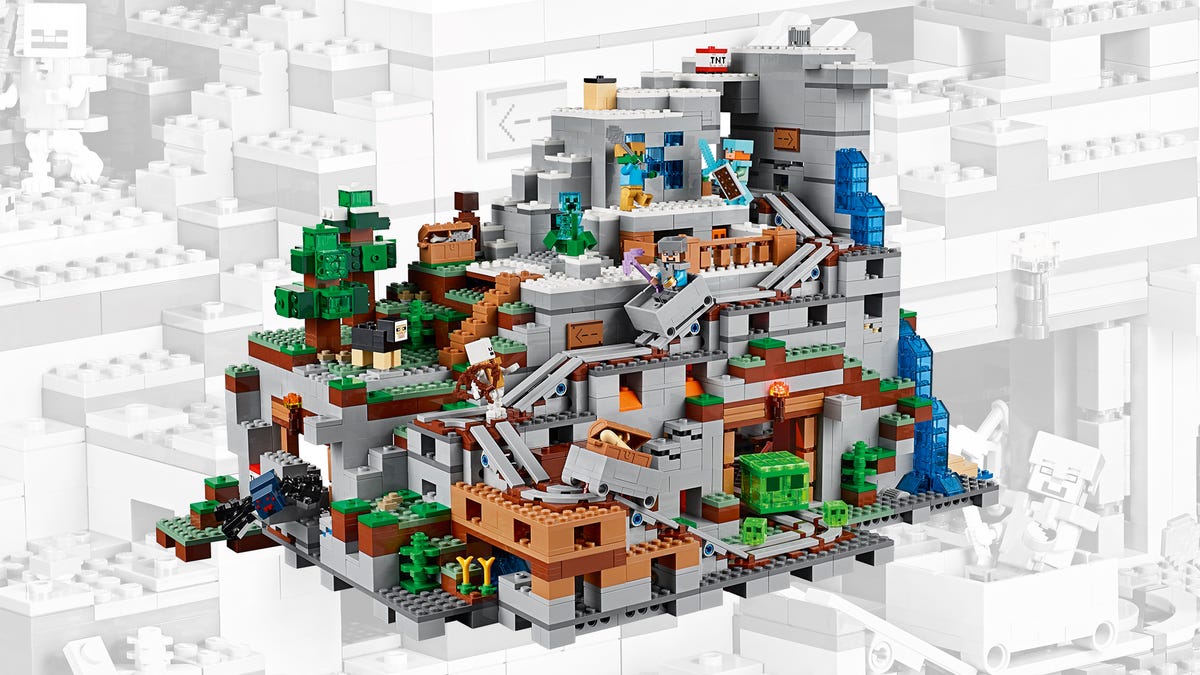The $250 Mountain Cave Is The Biggest Lego Minecraft Set Yet