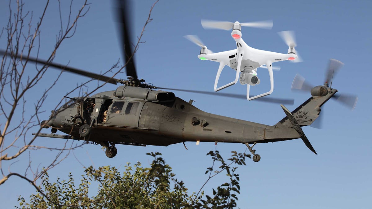 A Drone Caused Serious Damage After Crashing Into An Army Helicopter