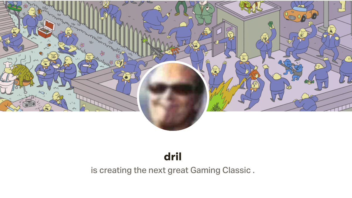 Dril makes a video game for “Only real and brave players”