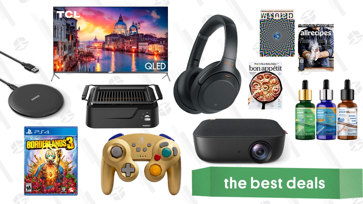 Wednesday's Best Deals: Sony ANC Headphones, $5 Magazine Subscriptions, TCL QLED TV, and More