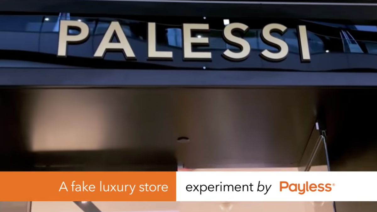 payless fake luxury store