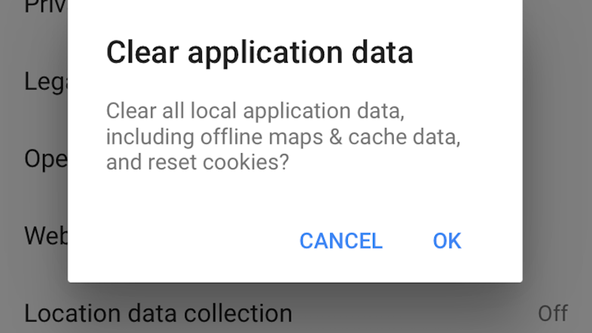 Manually Clear Out The Cache In Google Maps For Iphone And