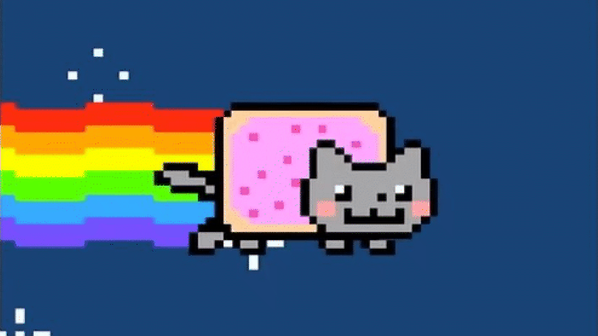 Unique GIF of Cat Nyan Cat Sold at Crypto Art Auction to Celebrate Meme’s 10th Anniversary