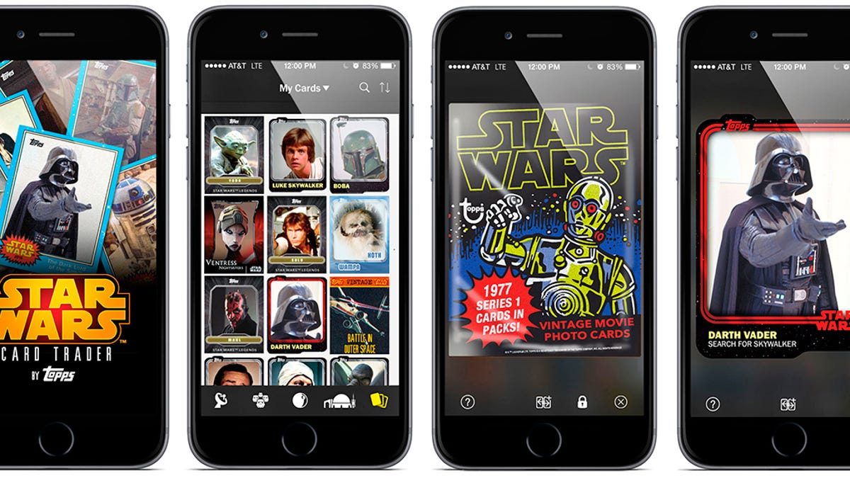 star wars topps trading cards app