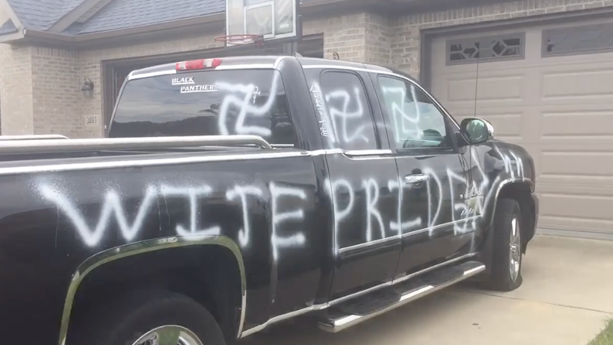 ‘Wite Pride’ Black Lives Matter Activist’s Truck Vandalized With