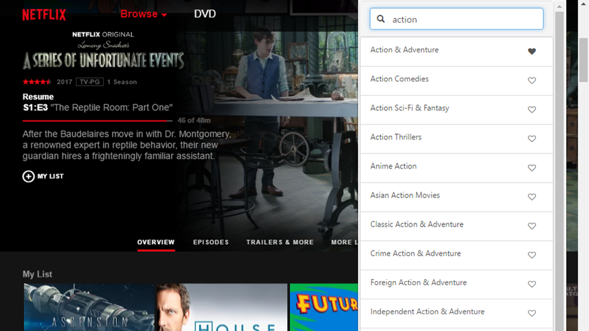 Search Hidden Netflix Categories and Save Your Favorites With This