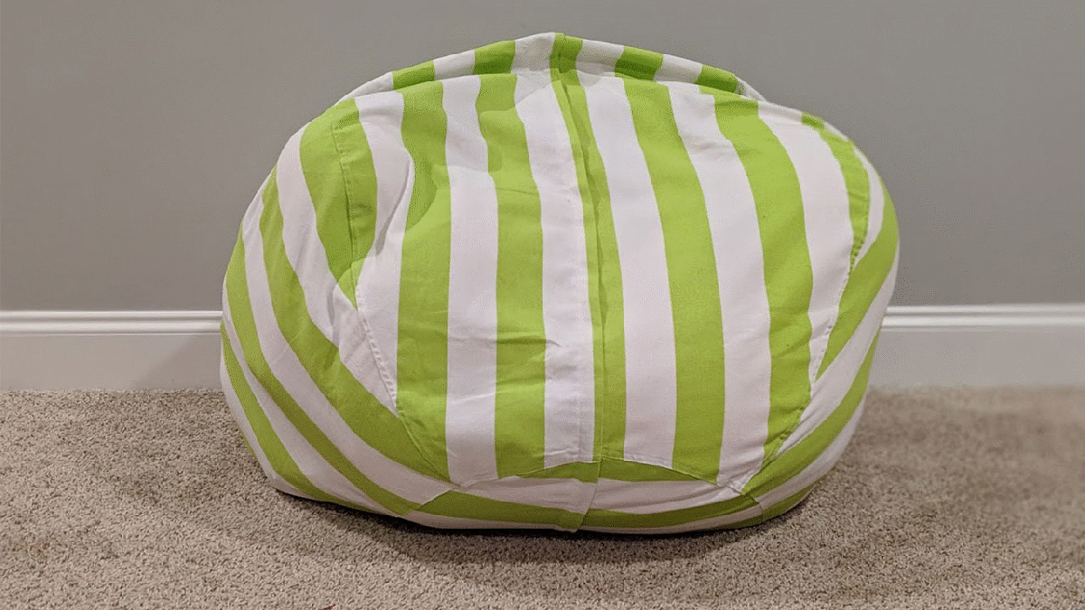 bean bag you fill with stuffed animals