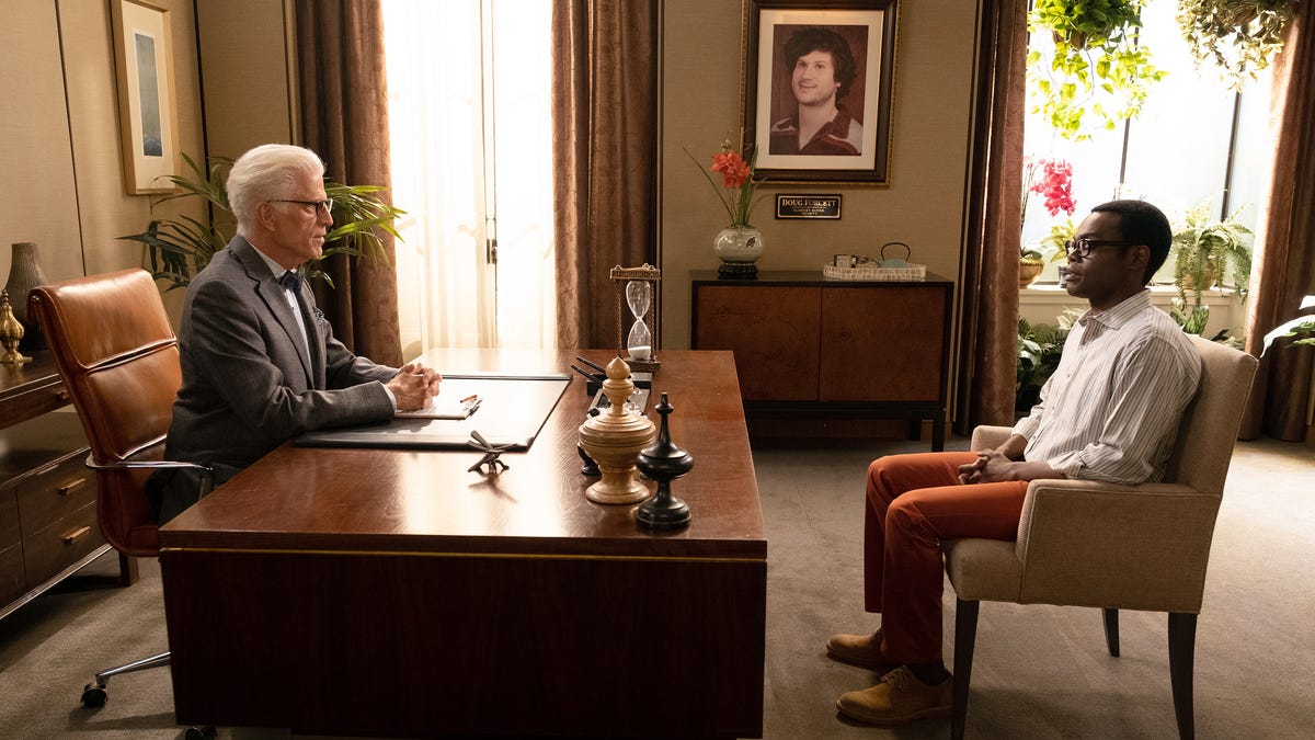 The Good Place says “Chidi Anagonye, this is/was/is your life”