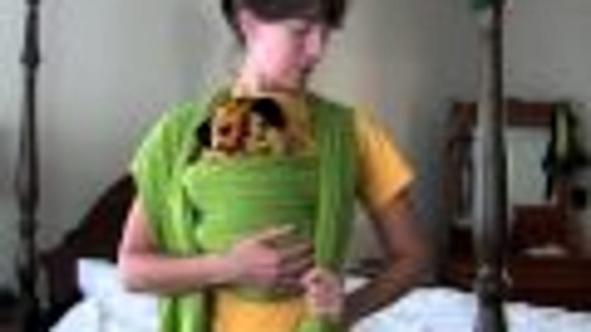 Turn A Long Shawl Or Scarf Into A Baby Carrier