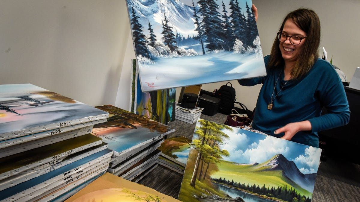 Found All The Happy Little Bob Ross Paintings