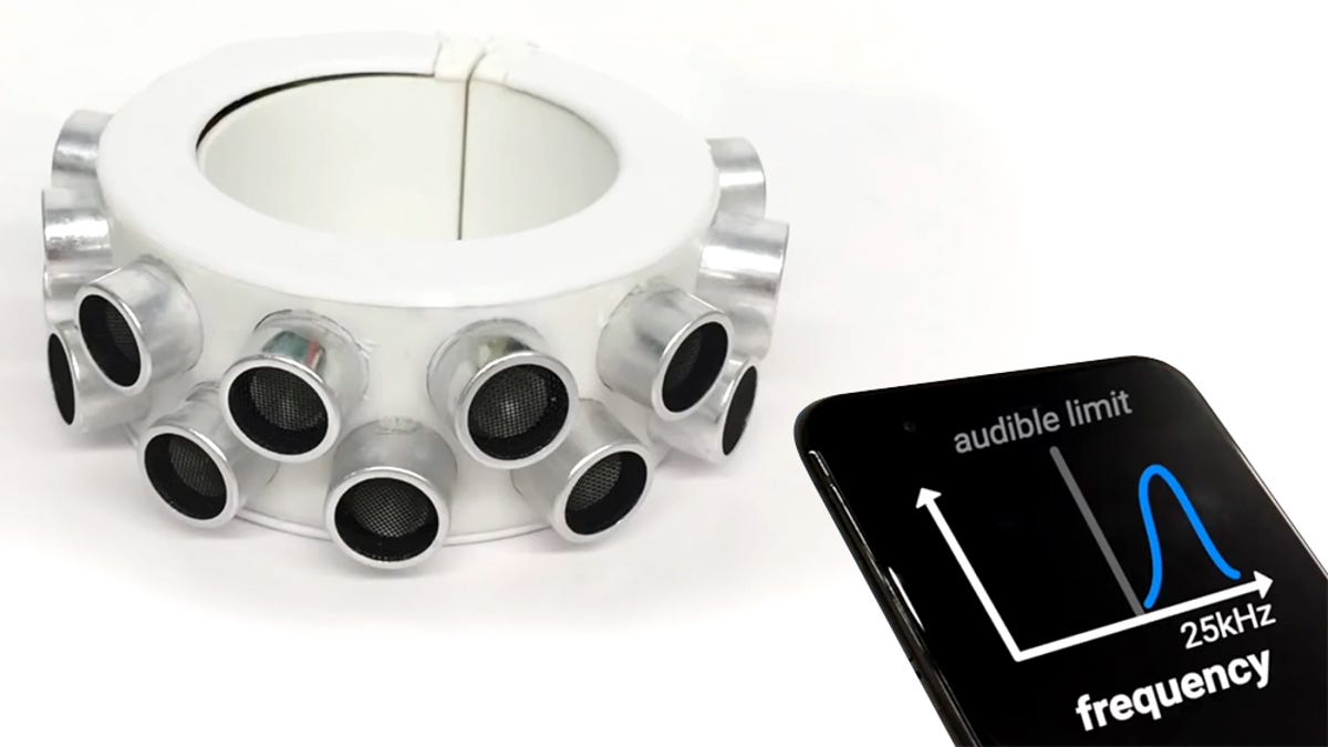 The Studs on This Punk Bracelet Are Actually Microphone-Jamming Ultrasonic Speakers
