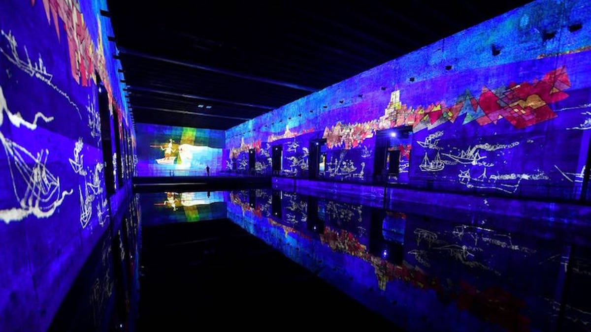 This Digital Art Gallery Used to Be a Nazi Submarine Base