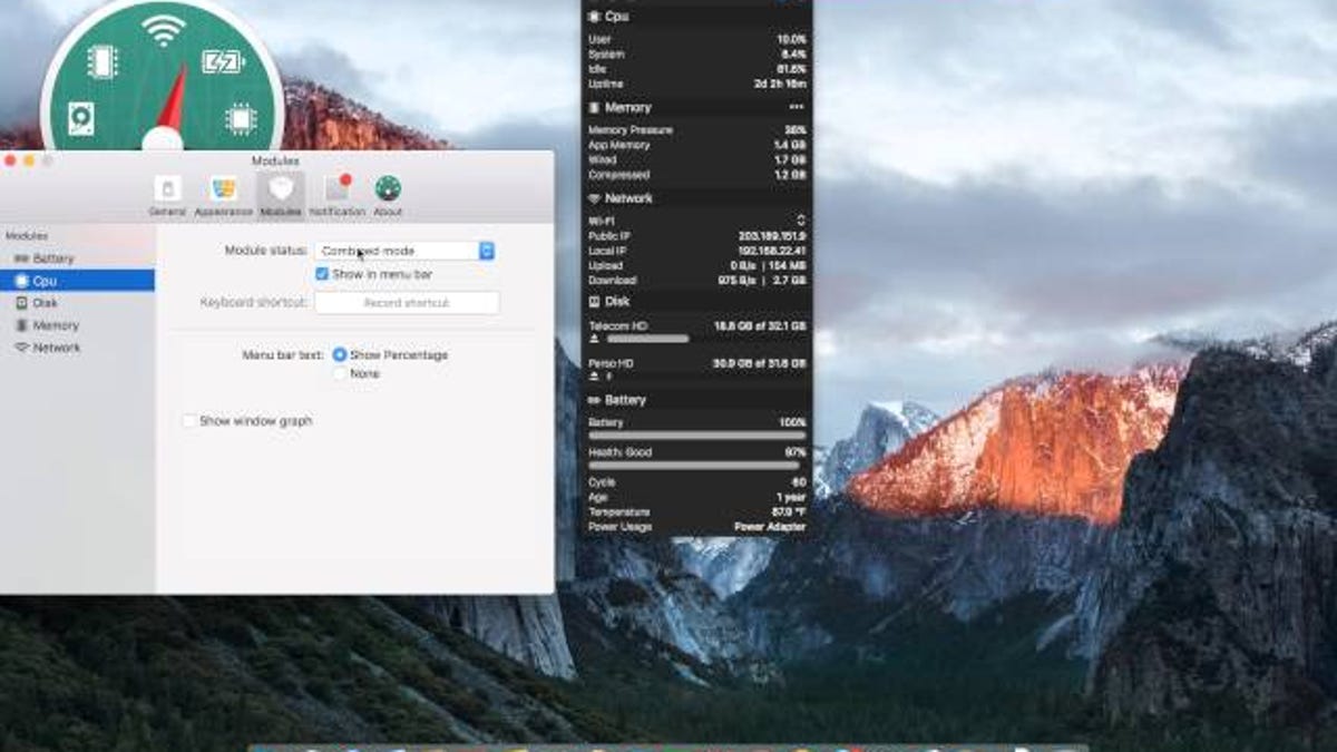 mac system monitor menu bar