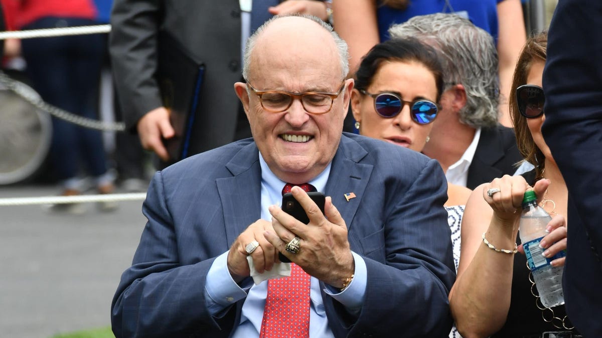 Rudy Giuliani Had to Ask an Apple Genius to Unlock His iPhone Right After Trump Named Him Head of the Cyber
