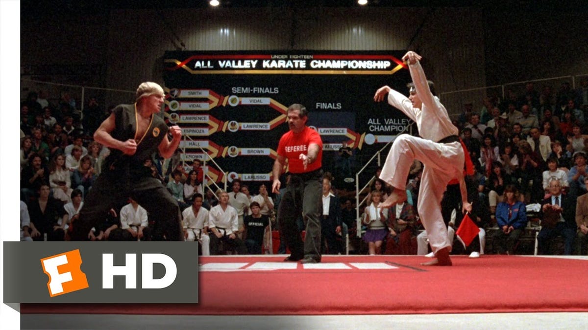 Johnny Lawrence Won The 1984 All Valley Karate Tournament 