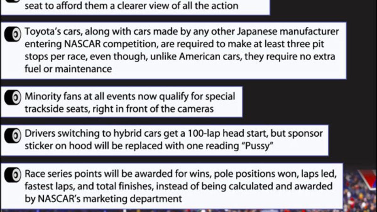 NASCAR Rules Changes
