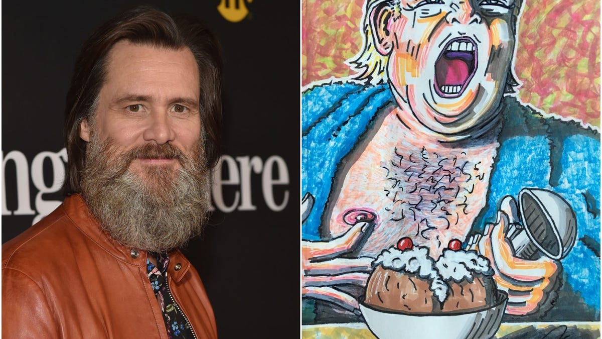Jim Carrey Can T Stop Painting Semi Nudes Of Donald Trump