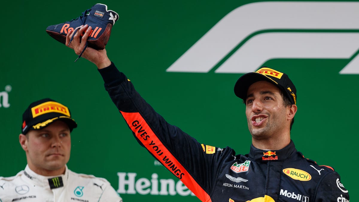 F1 Trademarked 'Shoey' After Daniel Ricciardo Made Drinking From Sweaty ...