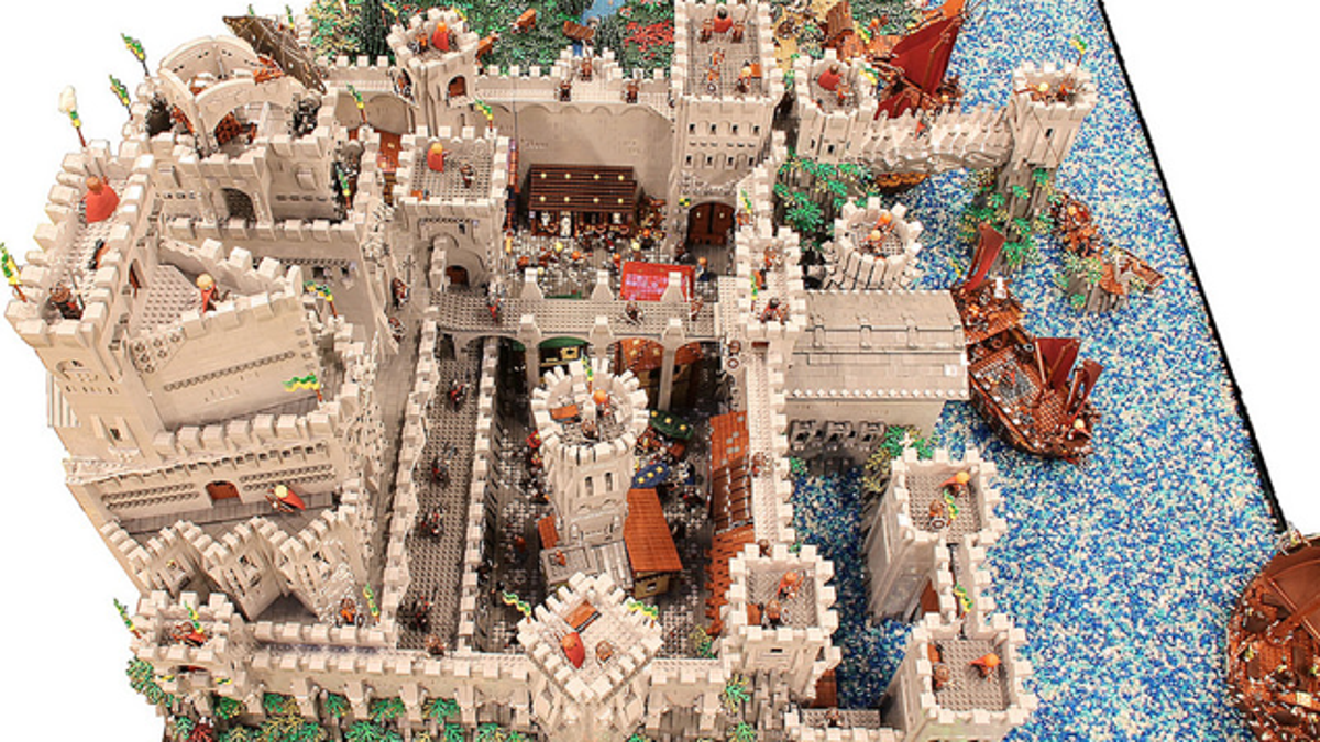 giant lego castle