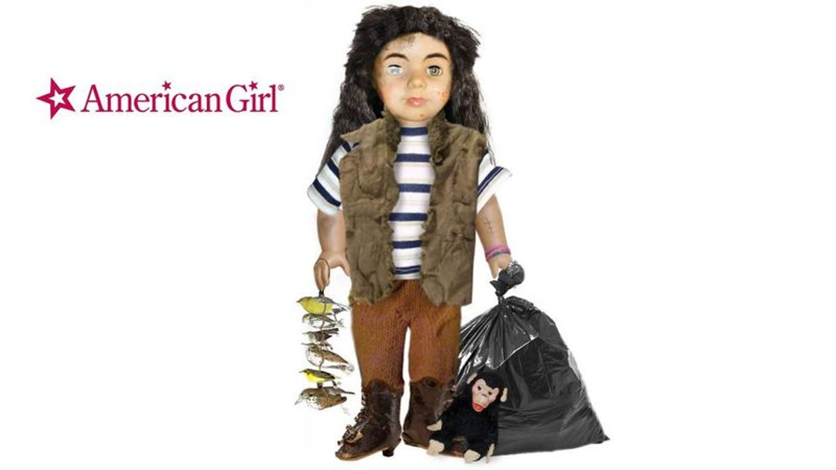 homeless american girl doll