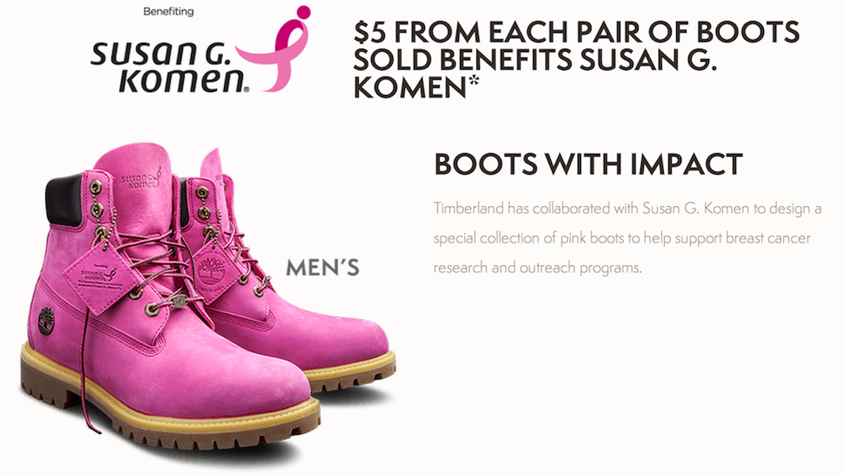pink breast cancer timberland boots