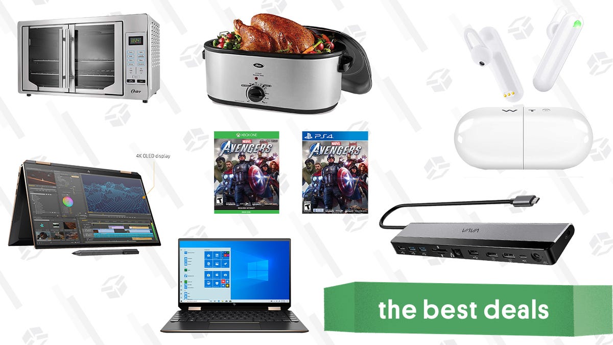 Saturday's Best Deals: Oster Kitchen Appliances, Vava 12-in-1 Docking Station, WT2 Language Translator Earbuds, Marvel's Avengers, HP Spectre 360x Laptop, and More 1