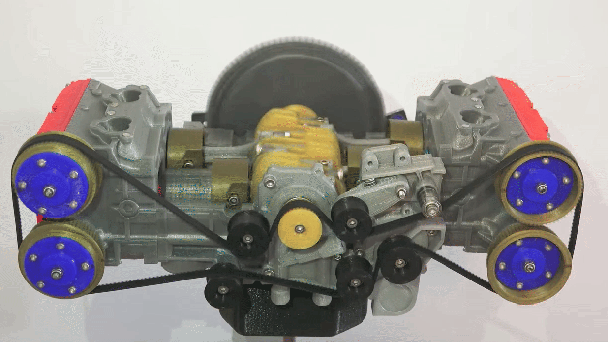 This Delightful 3d Printed Subaru Wrx Engine Explains How A Boxer