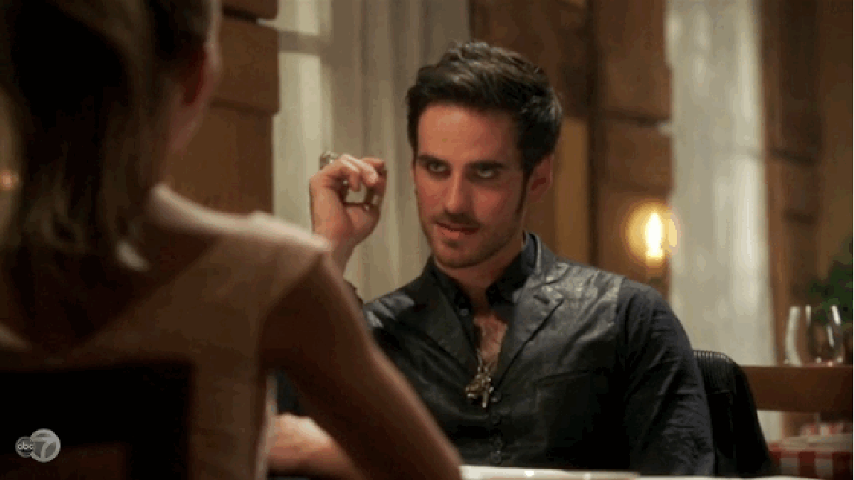 Captain Hook Goes On A Date And Wears Normal Pants On Once Upon A Time