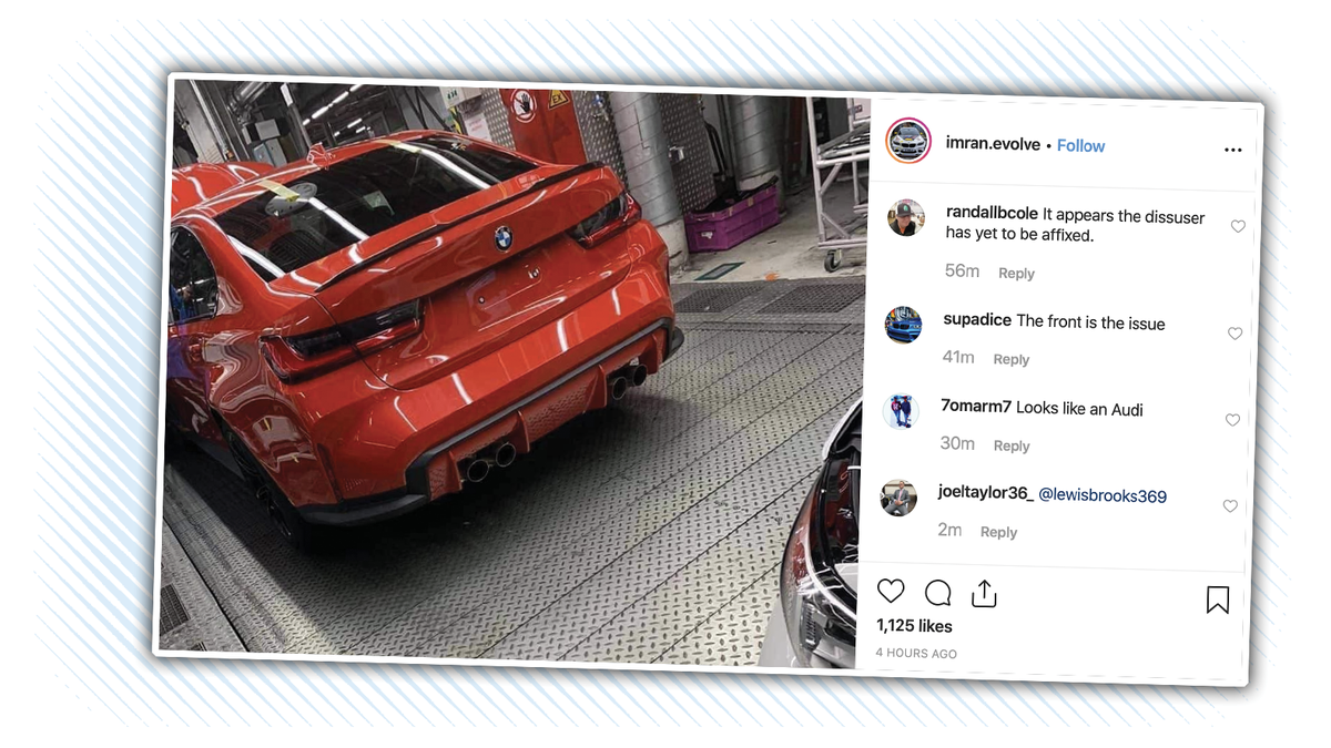 This Sure Looks Like The Rear End Of The New Bmw M3 G80