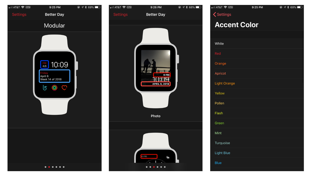 apple watch calendar