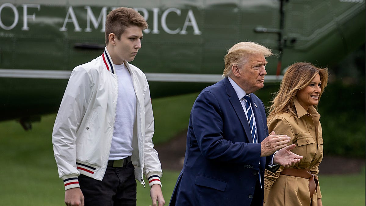 Trump Calls Son Barron 'Tall' and 'Handsome' In Bizarre Ramble