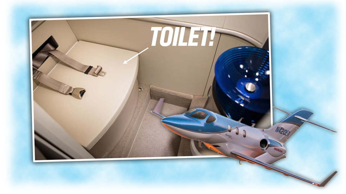 New Hondajet Has A Toilet With Seat Belts Other Lesser