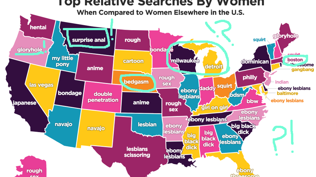 Map Porn - What Kind of Porn Do Women Like? A Statewide Map