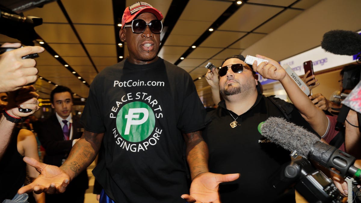 Dennis Rodman Arrived At The Us North Korea Summit Dressed For The Job He Wanted