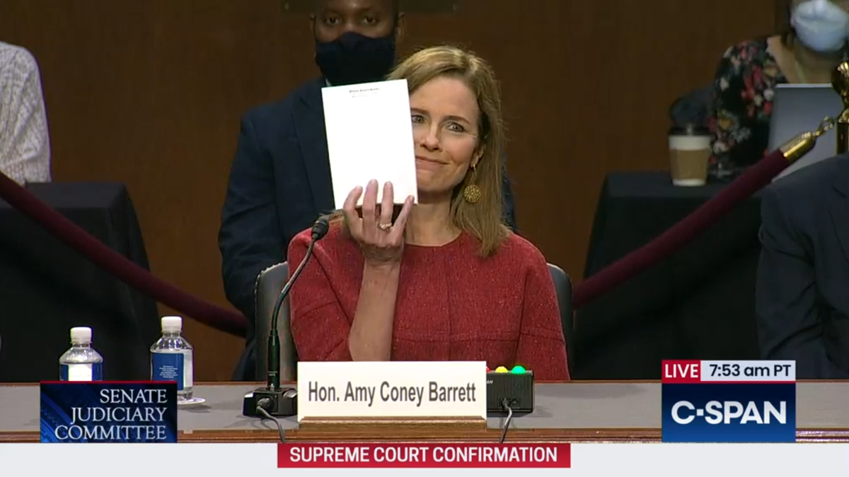 Photoshop Contest: What's Amy Coney Barrett Doodling? 1 muqhtarasbdjynkumnia
