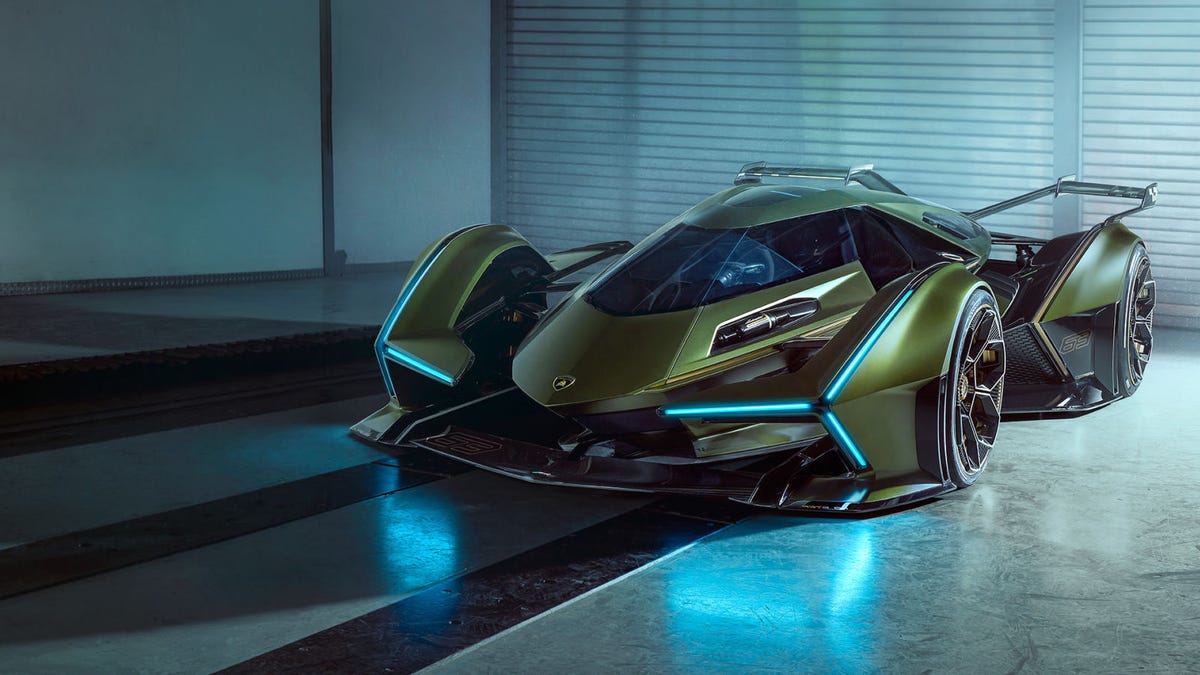 El nuevo Lambo V12 Vision de Lamborghini parece el Batmóvil de Bruce Wayne