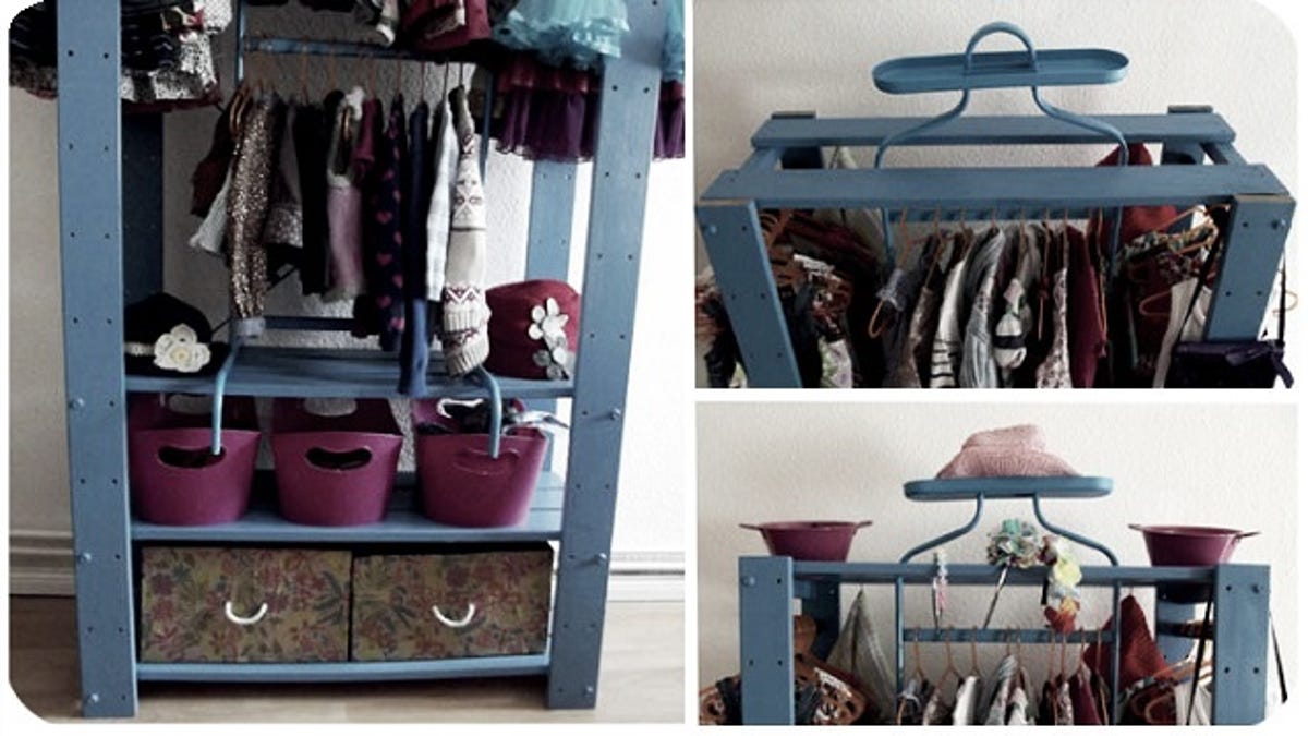 This Diy Mini Closet Saves Space Is Made From Ikea Parts