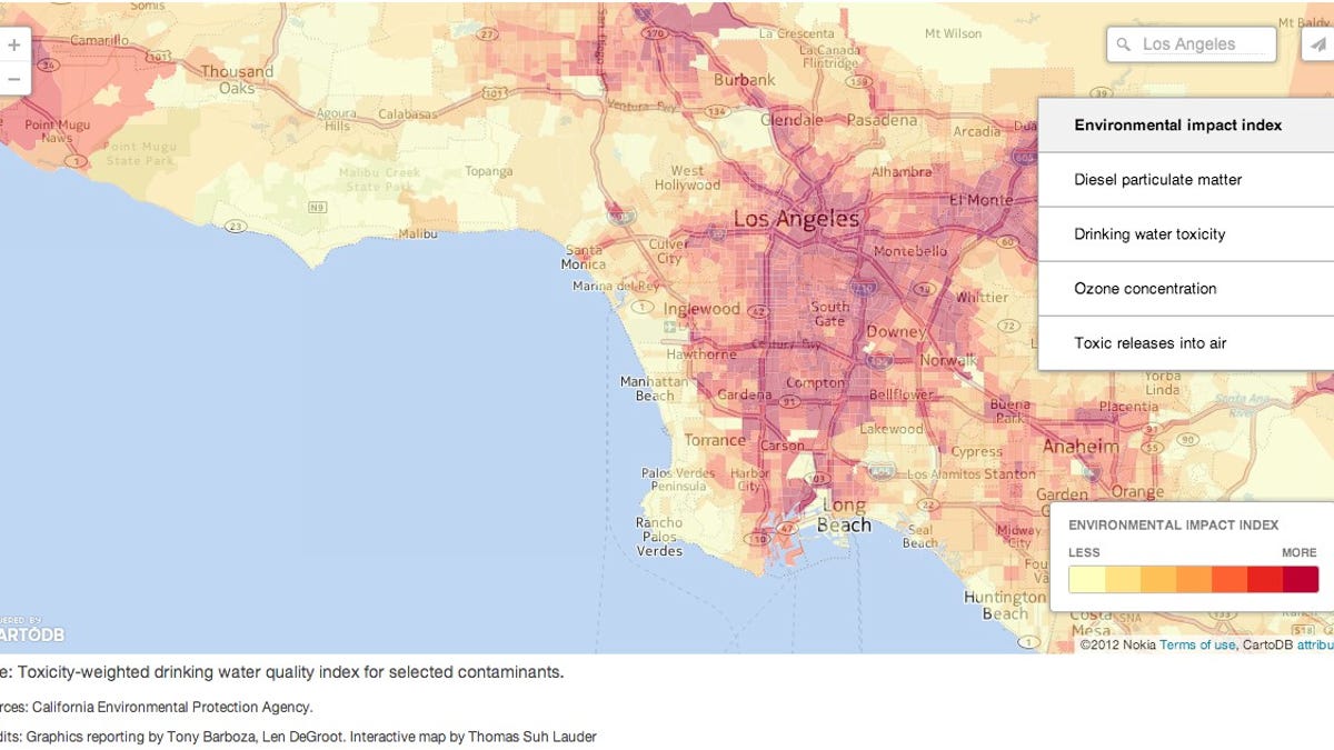 Disturbing Pollution Map Of California Confirms That Freeways Are Evil