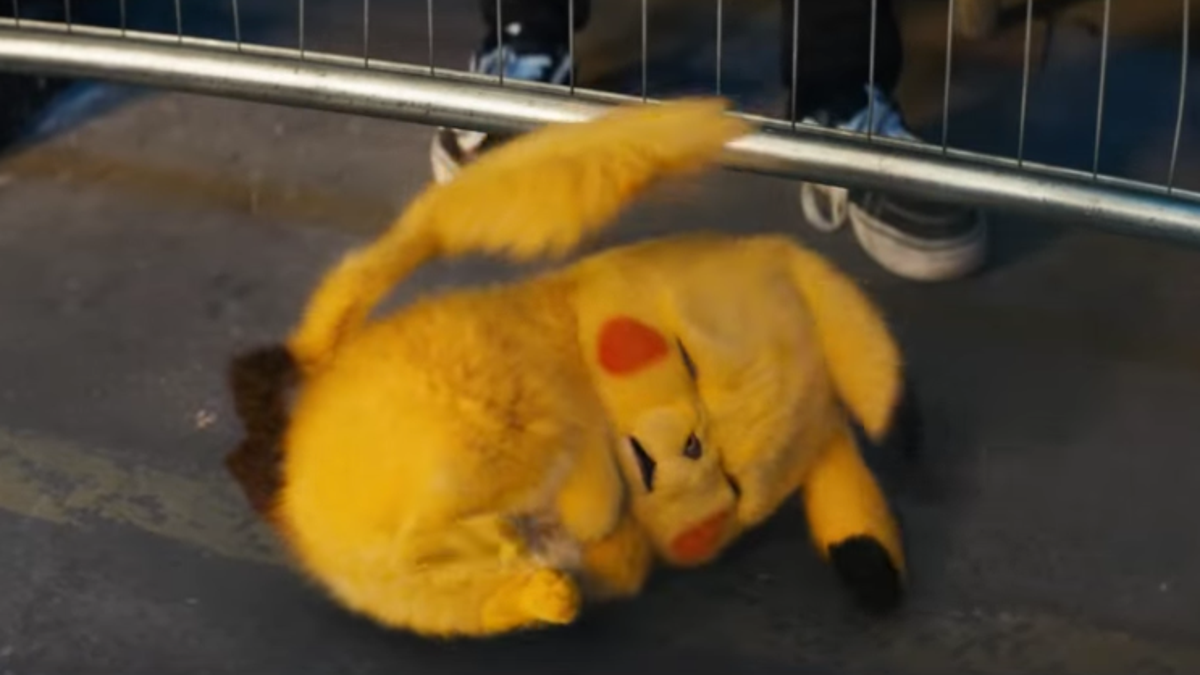 detective pikachu wrinkled face