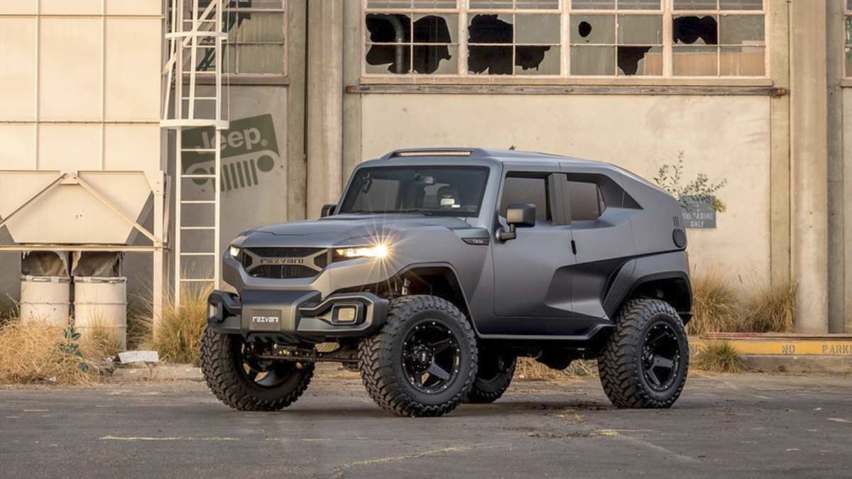 The Rezvani Tank Is A $178,000 Jeep Wrangler Unlimited Doing Sci-Fi Cosplay