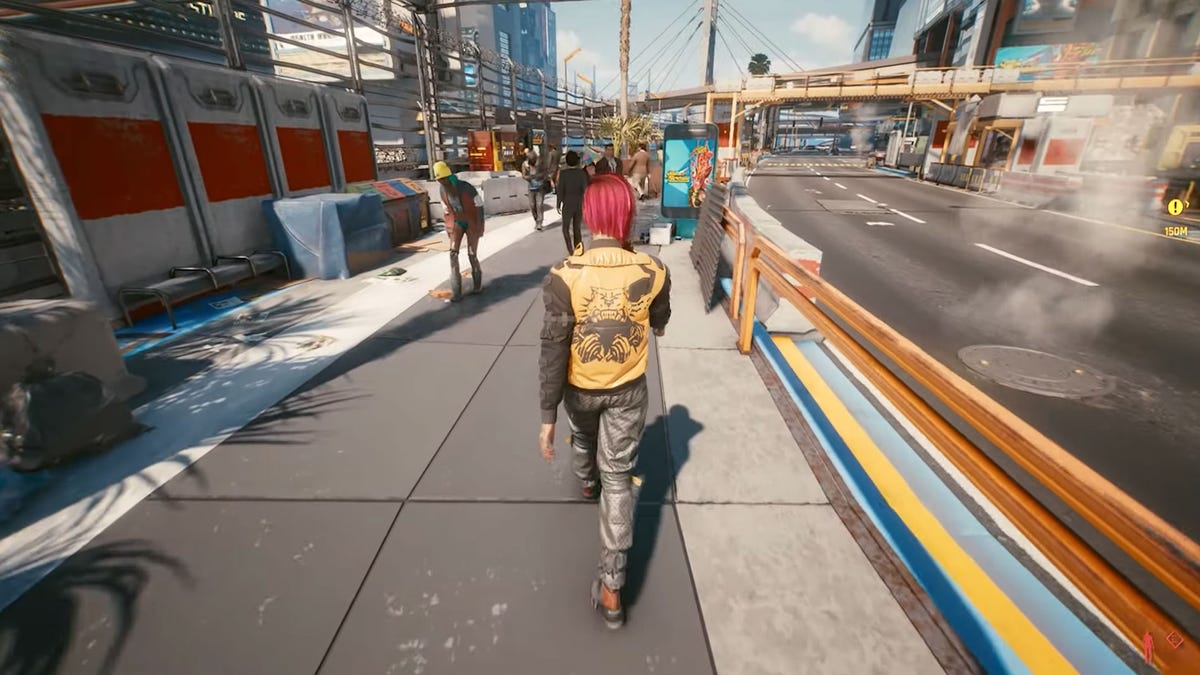 Cyberpunk 2077 gets third-person mod.  ‘Work’