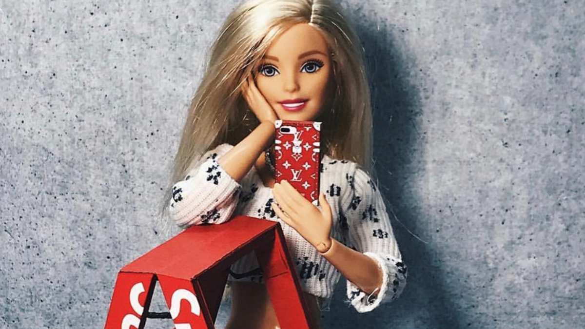 Barbie Wears The Louis Vuitton X Supreme Collabo