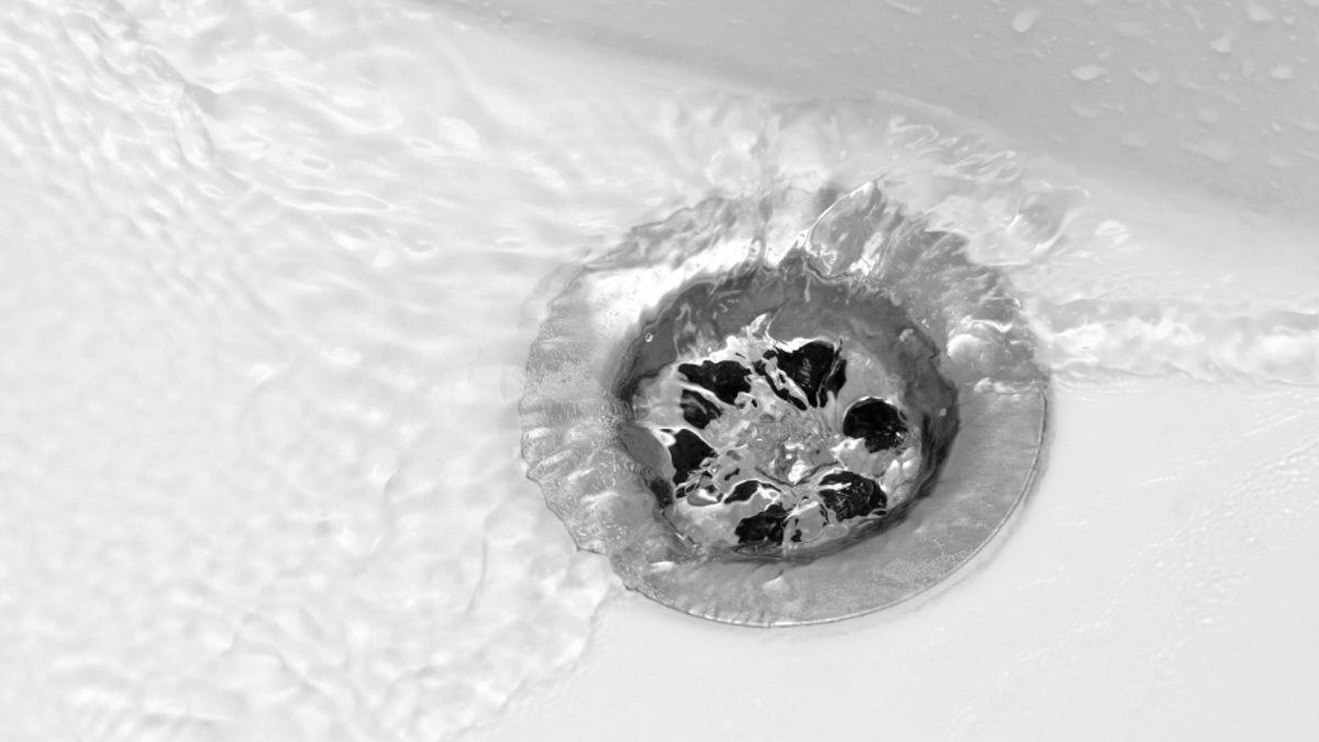 unclog sink hot water