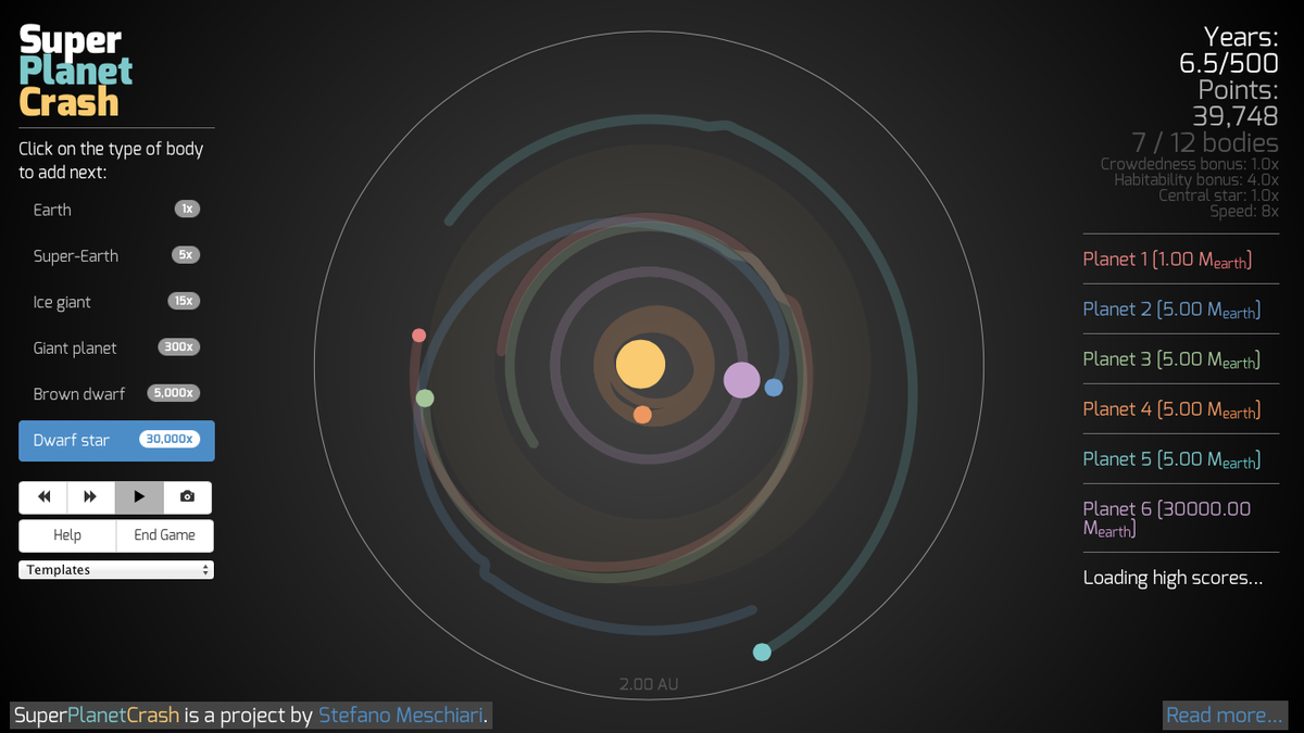 A Game That Lets You Build Or Destroy Your Own Solar System