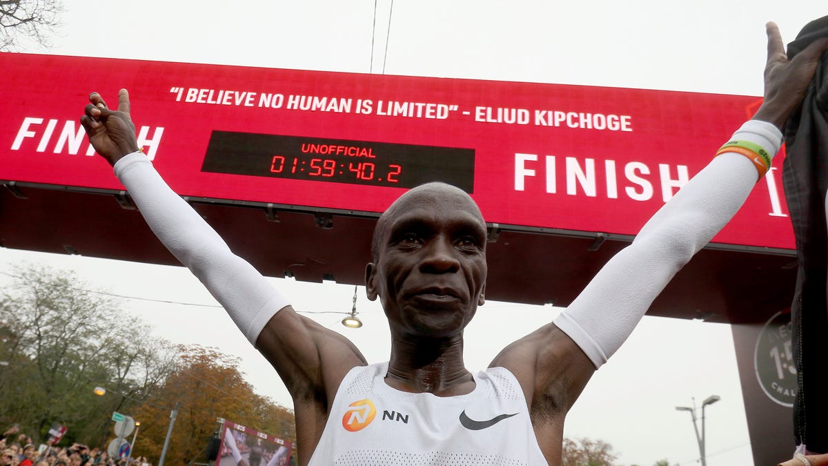 With A Sub-Two-Hour Marathon, Eliud Kipchoge Breaks ...