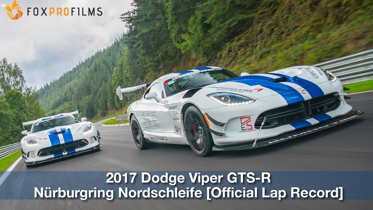2017 Dodge Viper Acr Sets 7 03 45 Lap Time In First